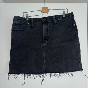 Madewell Black Denim Skirt Size 33